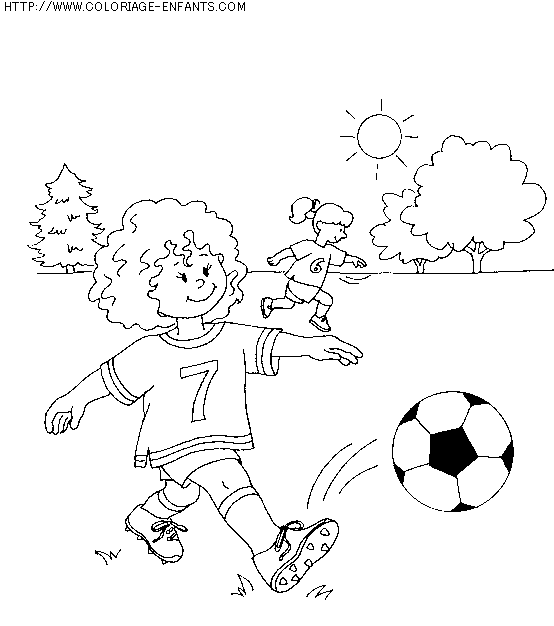 coloriage vie quotidienne sports