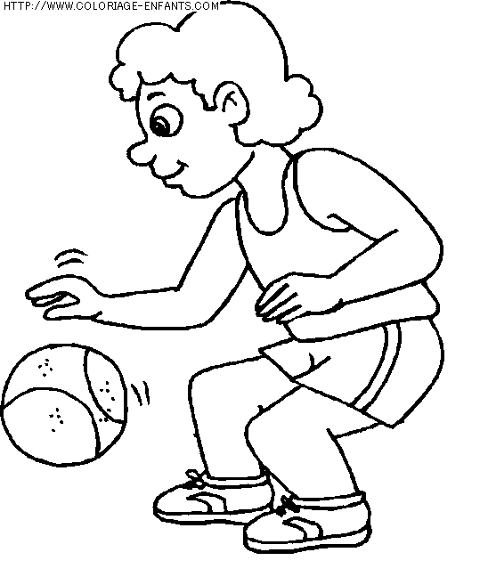 coloriage vie quotidienne sports