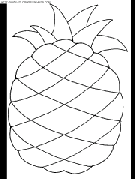 coloriage ananas