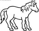 coloriage animaux chevaux