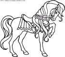 coloriage animaux chevaux