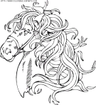 coloriage animaux chevaux