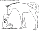 coloriage animaux chevaux