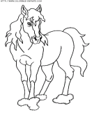 coloriage animaux chevaux