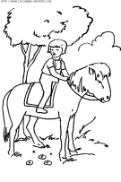 coloriage animaux chevaux