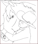 coloriage animaux chevaux