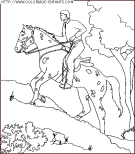 coloriage animaux chevaux