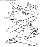 coloriage avion maquettes diverses