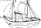 coloriage bateau de peche