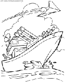 coloriage bateau fregate