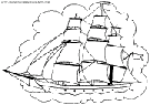 coloriage bateau pirate