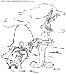 coloriage bugs bunny et sam