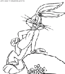 coloriage bugs bunny vainqueur