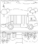 coloriage camion de poubelle