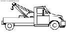 coloriage camion de remorquage