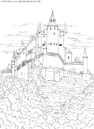 coloriage chateau en ecosse