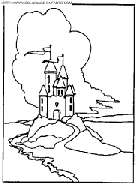 coloriage chateau en suisse