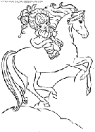 coloriage cheval feerique