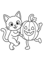 Album de coloriages Chats noirs Halloween