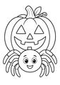 Album de coloriages Halloween araignées