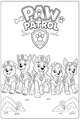 Coloriage chiots de la Pat' Patrouille dans un jardin à imprimer