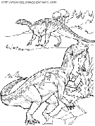 coloriage dinosaure heure du repas