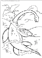 coloriage dinosaure plesiosaure