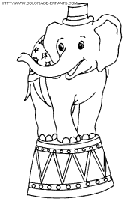 coloriage elephants