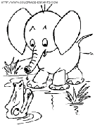 coloriage elephants