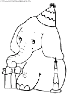 coloriage elephants