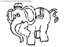 coloriage elephants