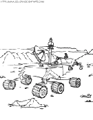 coloriage espace transport robotise