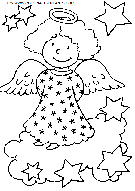 coloriage fetes noel anges