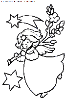 coloriage fetes noel anges