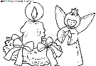 coloriage noel anges