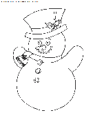 coloriage fetes noel bonhomme neige