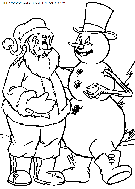 coloriage fetes noel bonhomme neige