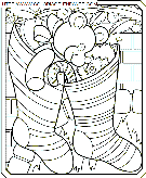 coloriage fetes noel bottes