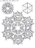 coloriage fetes noel flocons