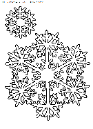 coloriage fetes noel flocons