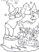 coloriage fetes noel lutins