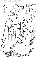 coloriage fetes noel nativite