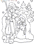 coloriage fetes noel nativite