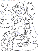 coloriage fetes noel nativite