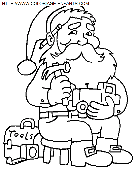 coloriage fetes noel papa noel