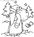 coloriage fetes noel papa noel