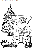 coloriage fetes noel papa noel