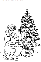 coloriage fetes noel papa noel