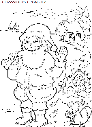 coloriage fetes noel papa noel