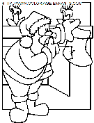 coloriage fetes noel papa noel